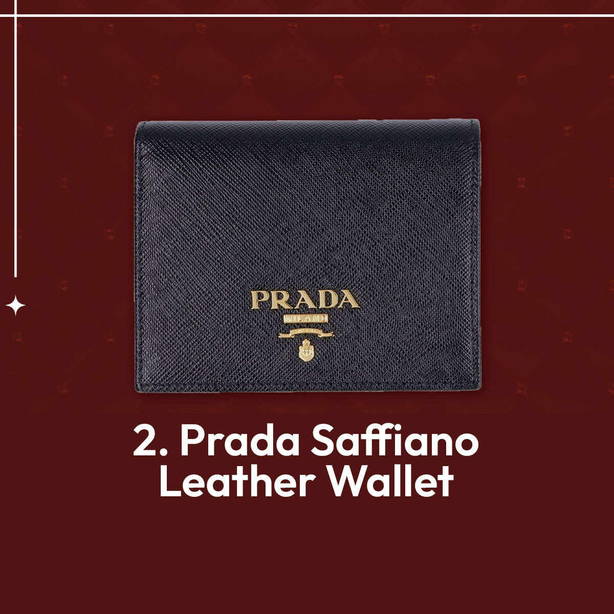 กระเป๋าสตางค์แบรนด์เนม Prada Saffiano