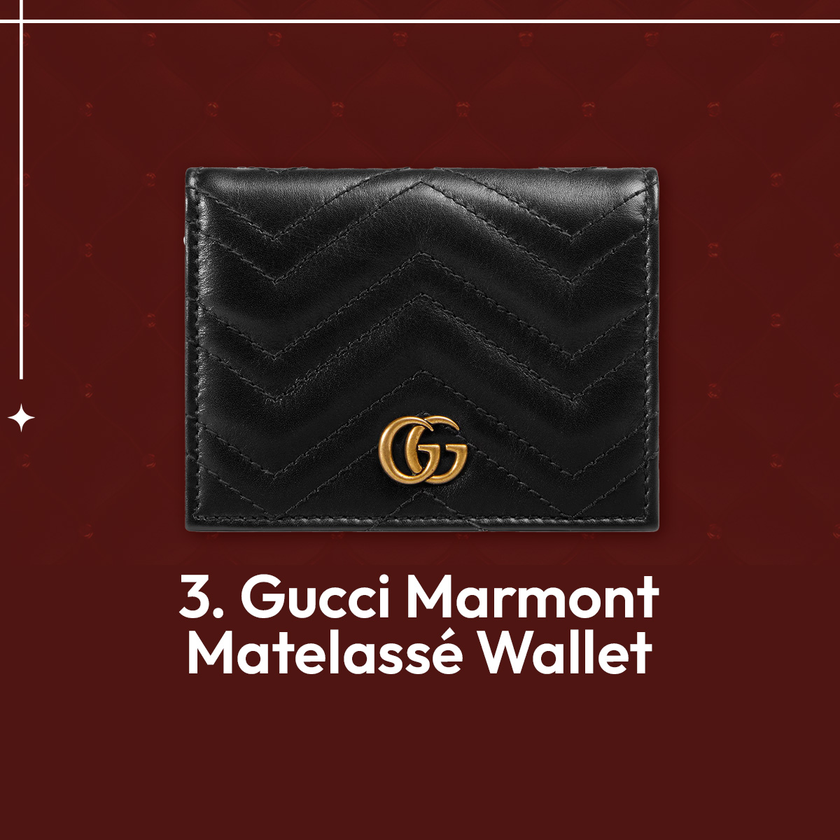 กระเป๋าตังค์แบรนด์เนม Gucci GG Marmont