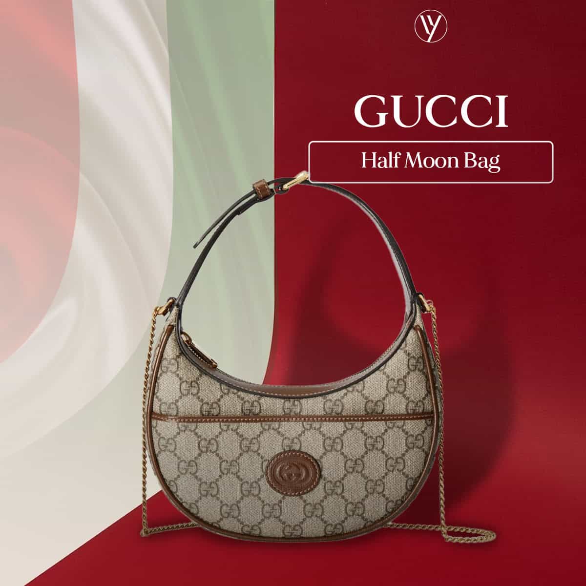 กระเป๋า Gucci รุ่นฮิต Half‑Moon Bag