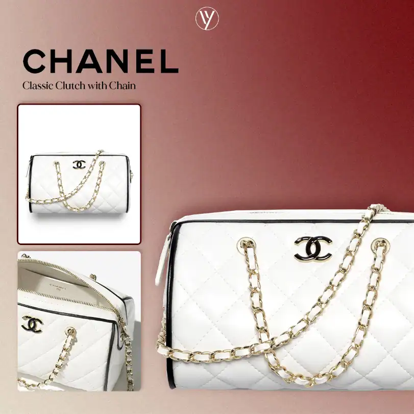 กระเป๋าทรงคลัช Chanel Classic Clutch with Chain