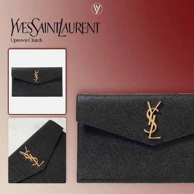 กระเป๋าทรงคลัช YSL Uptown Clutch